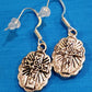Our Lady of Guadalupe dangle earrings, zinc alloy with stainless steel hook — Catholic gift from Glory Be Gifts – view 2