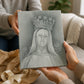 Our Lady of Champion canvas print, sacred art sketch of the crowned Virgin Mary by Brian Kelliher — Catholic gift from Glory Be Gifts – view 5