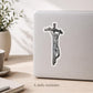 Catholic Crucifix Sticker Jesus Christ Pope JPII Ars Deo Sacred Art by Brian J Kelliher Vinyl Decal Catholic Gift Car Laptop Waterbottle