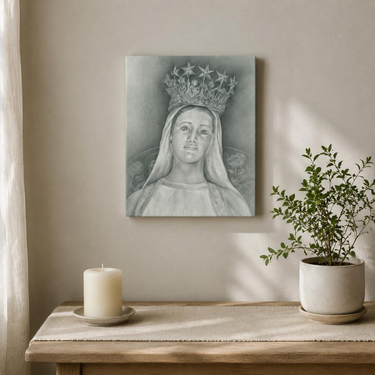 Our Lady of Champion Canvas Print | Sacred Art by Brian Kelliher