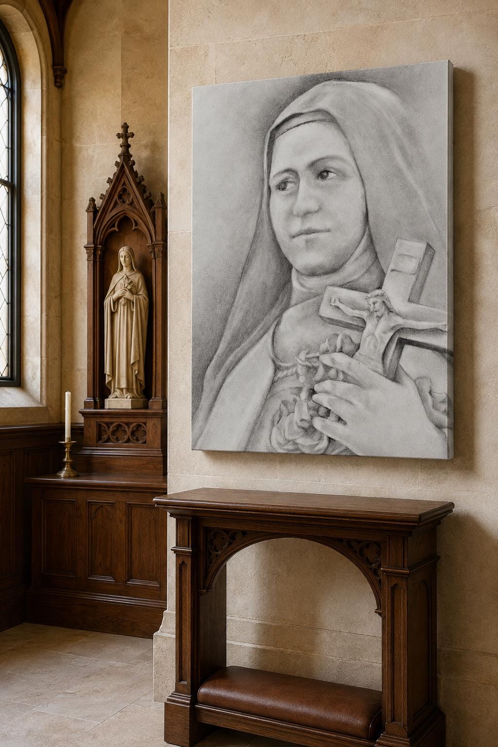 Saint Thérèse of Lisieux Canvas Print | Sacred Art by Brian Kelliher