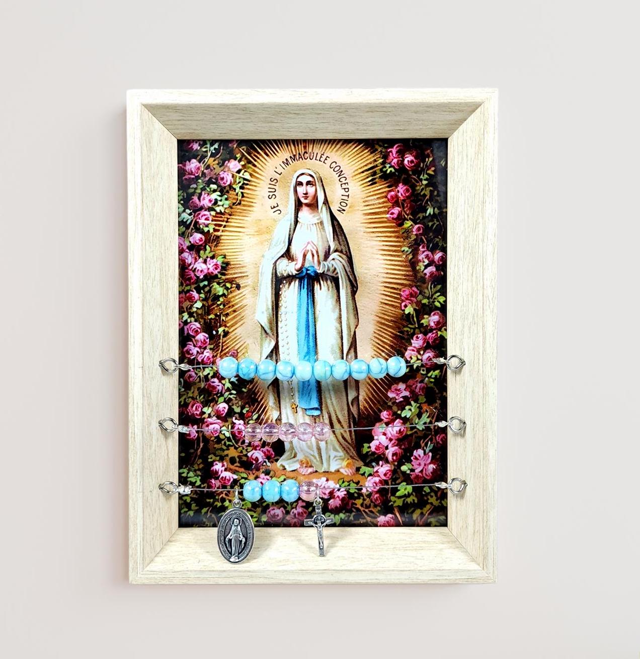 Our Lady of Lourdes Kitchen Abacus Rosary, Wedding Gift