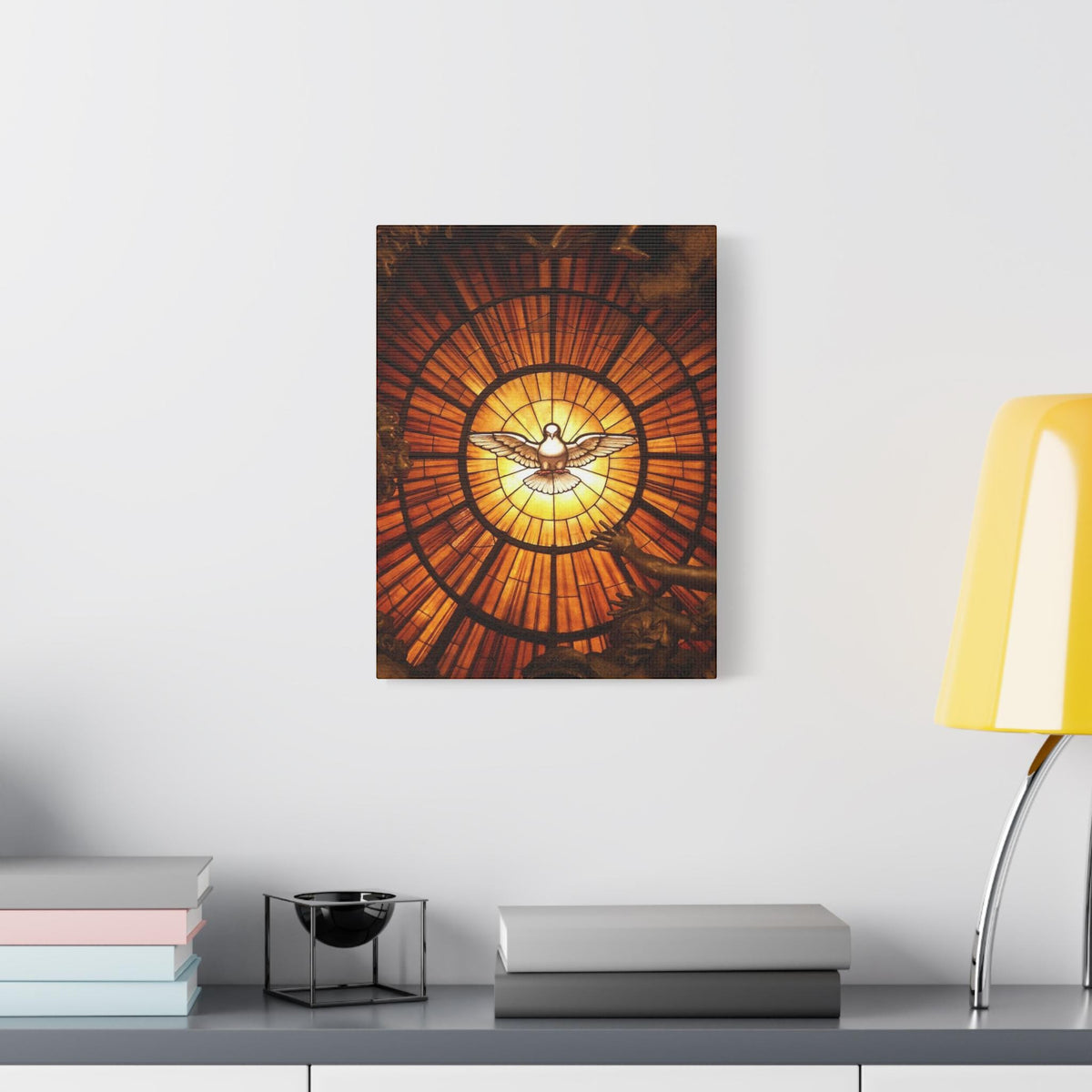 Holy Spirit Vatican Window Canvas, Catholic Wall Art