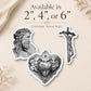 Sacred Hearts Crucifix Magnet Bundle, Catholic Ars Deo Set