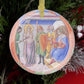 Saint Agatha Glass Christmas Ornament