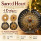 Catholic Christmas Ornament, Sacred Heart of Jesus, Monstrance Glass Ornament, Gift for Mom Grandma, Eucharistic Adoration Gift, Catholic