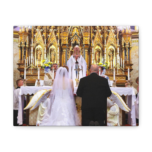Catholic Wedding Gift Canvas Print Photo To Canvas