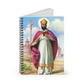 Saint Cyprian Confirmation journal, ruled Catholic adoration notebook — Catholic gift from Glory Be Gifts – view 2