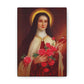 8x10 St Therese Catholic Canvas - Saint Thérèse of Lisieux - Confirmation wall art, Home Décor, Gift for Catholic, Inspirational Artwork