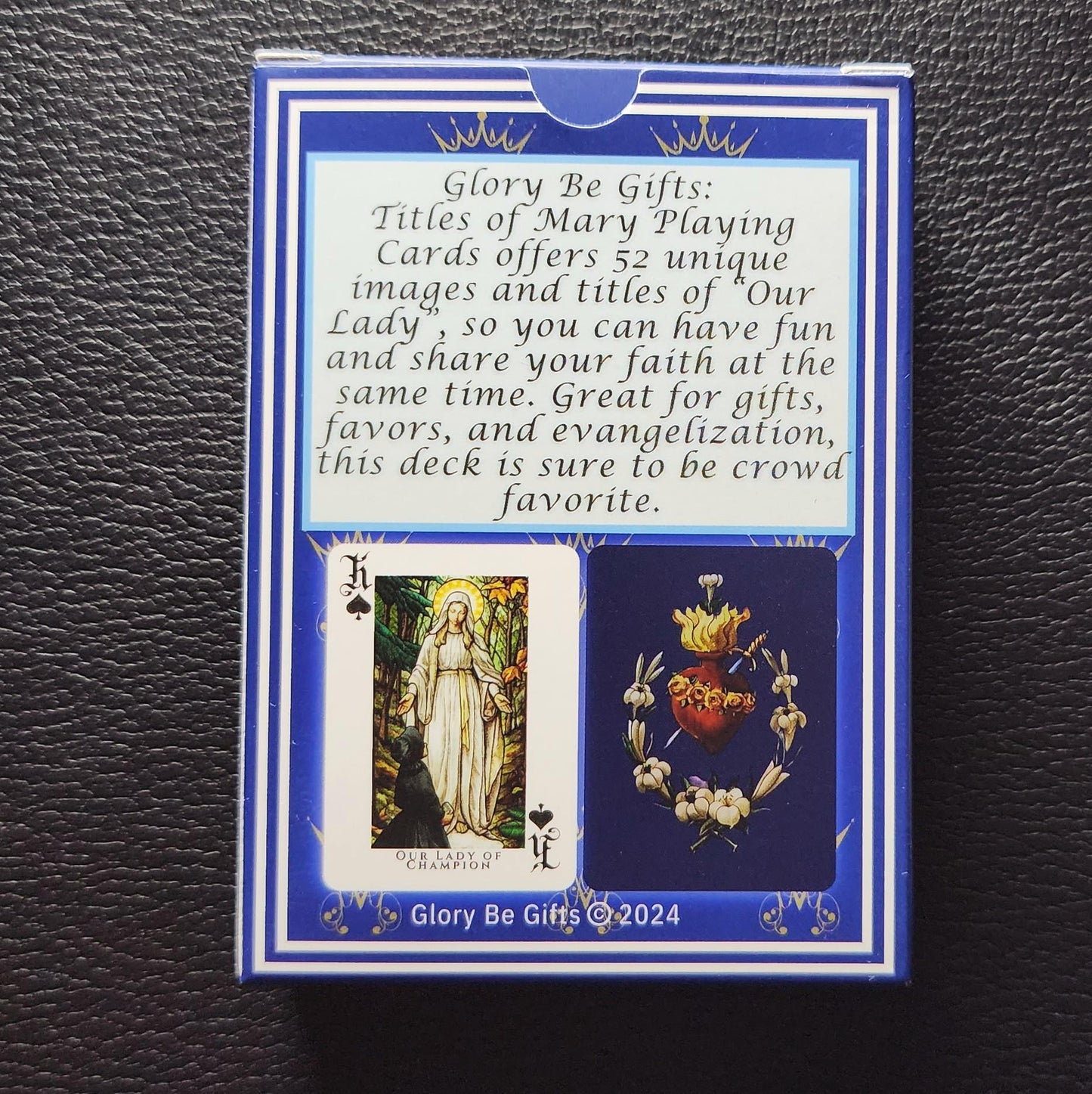 Our Lady Playing Cards, 52 Unique Marian Images