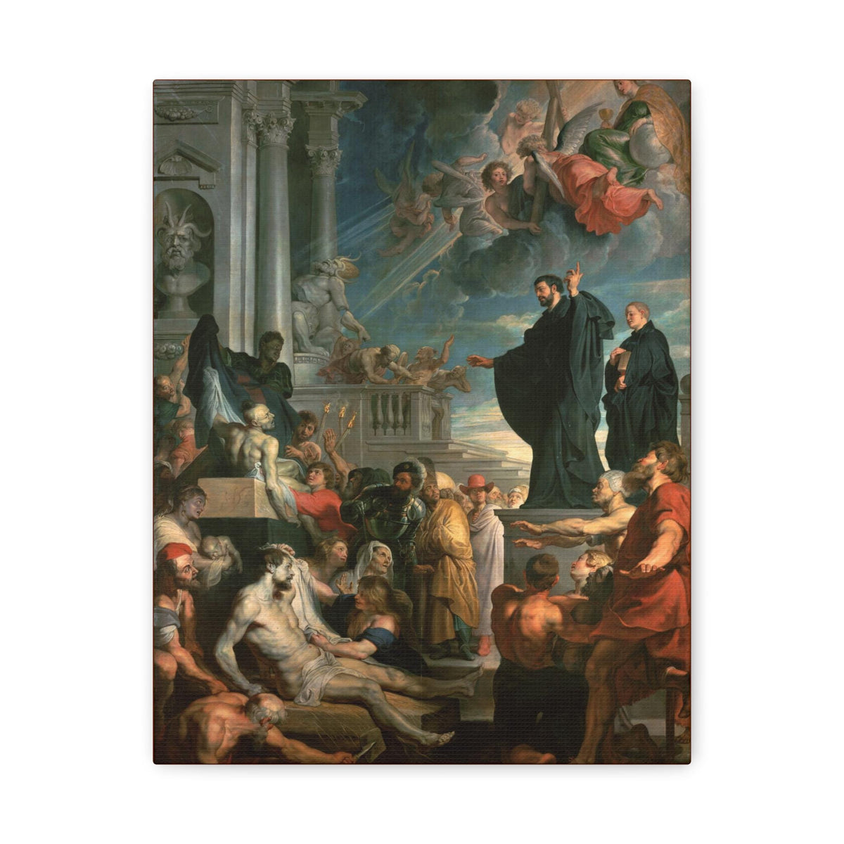 Miracles of St. Francis Xavier Canvas, Rubens Catholic Art