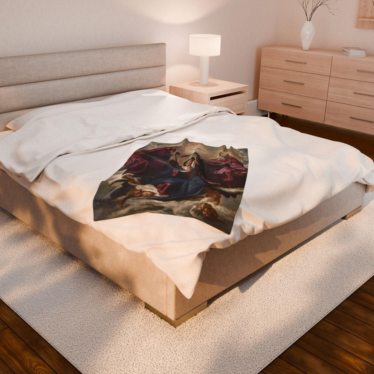 Coronation of Mary plush blanket — additional product photo
