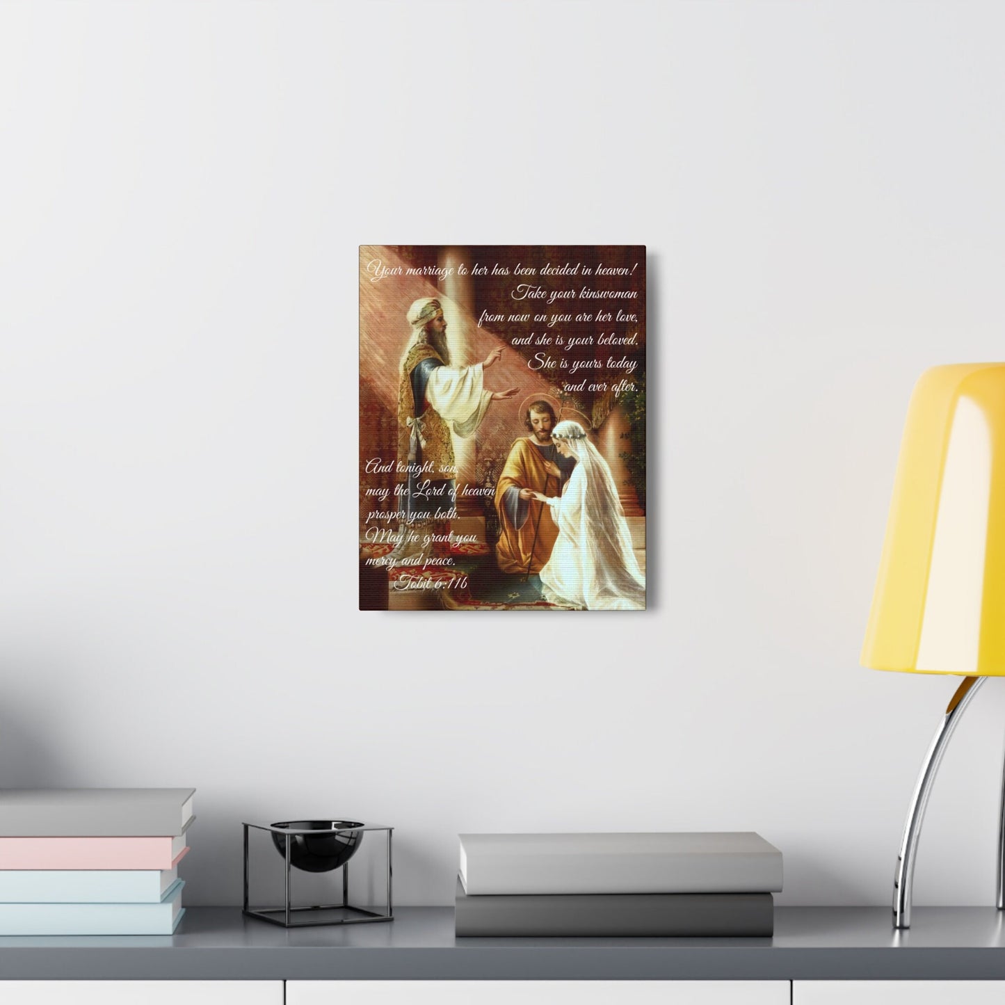 Catholic wedding gift canvas — additional product photo