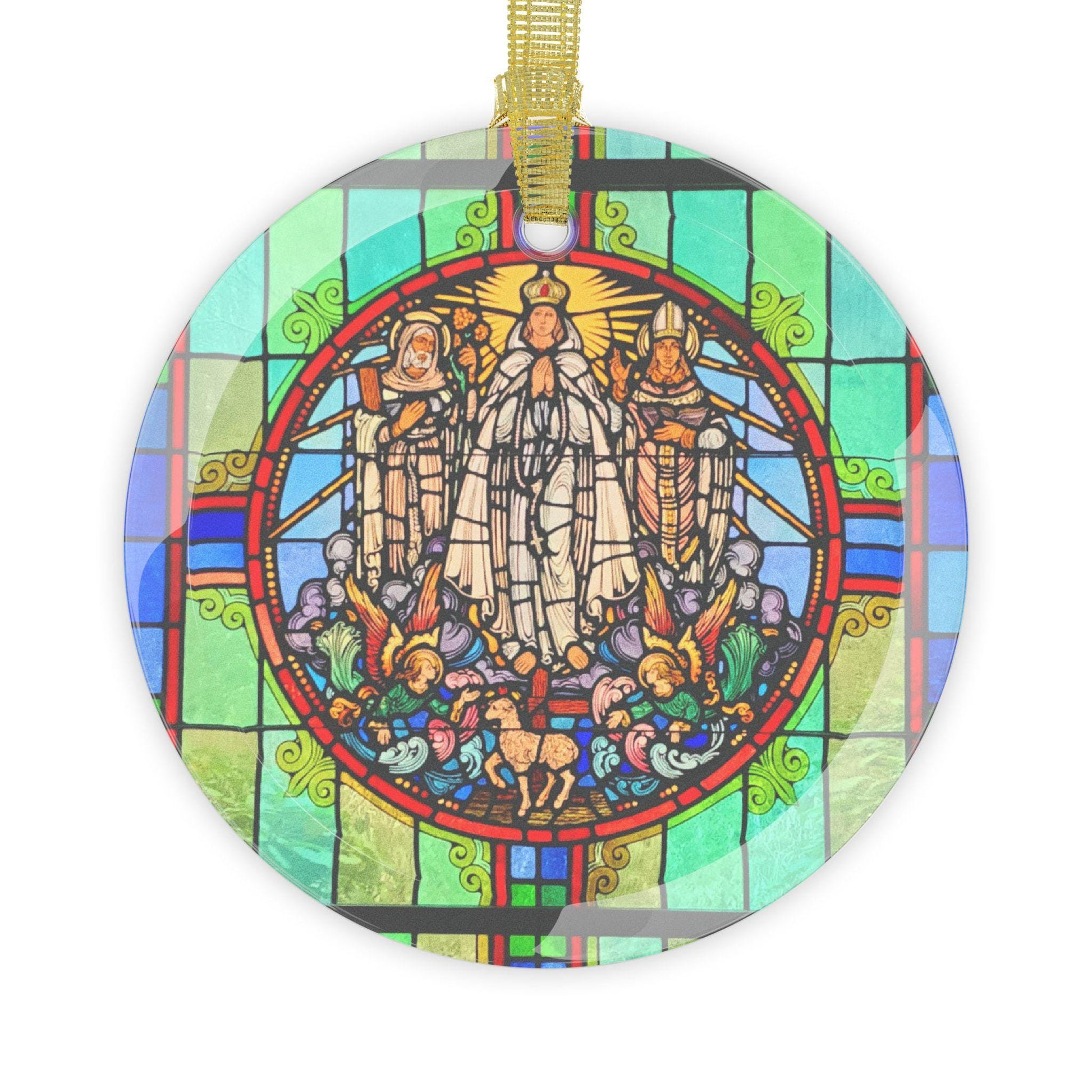 Our Lady of Knock glass ornament — Catholic gift from Glory Be Gifts