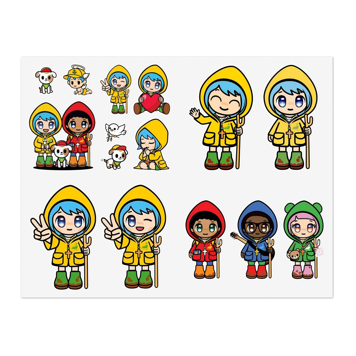 Luce and Friends 2025 Vatican Jubilee Sticker Sheet