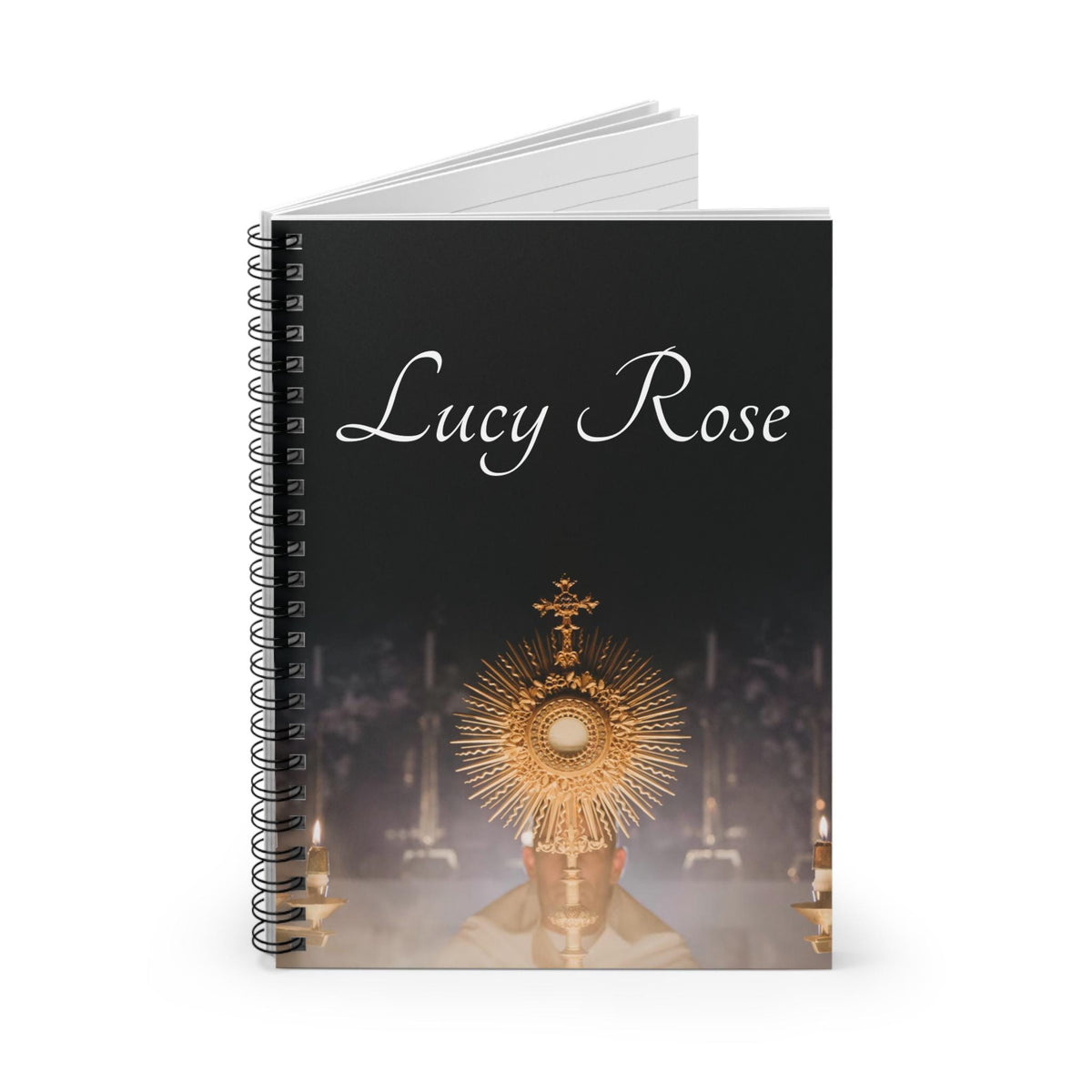 Sacred Heart of Jesus prayer journal, ruled Catholic adoration notebook — Catholic gift from Glory Be Gifts – view 2