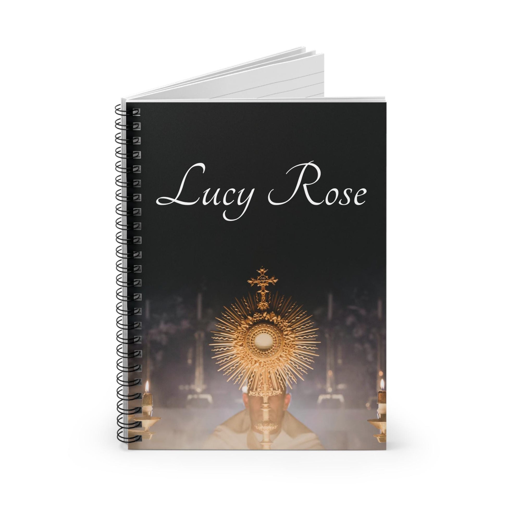 Sacred Heart of Jesus prayer journal, ruled Catholic adoration notebook — Catholic gift from Glory Be Gifts – view 2