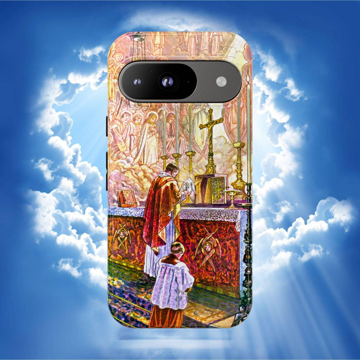 Catholic Mass Tough Phone Case, Protective Cover