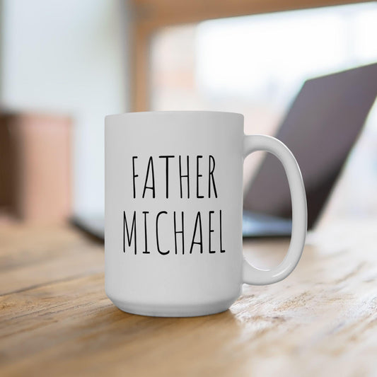 Funny Catholic Coffee Mug, Perfect Gift for Priests and Deacons, Personalized with Homilies, Catholicism Decor, Humorous Catholic Gift.