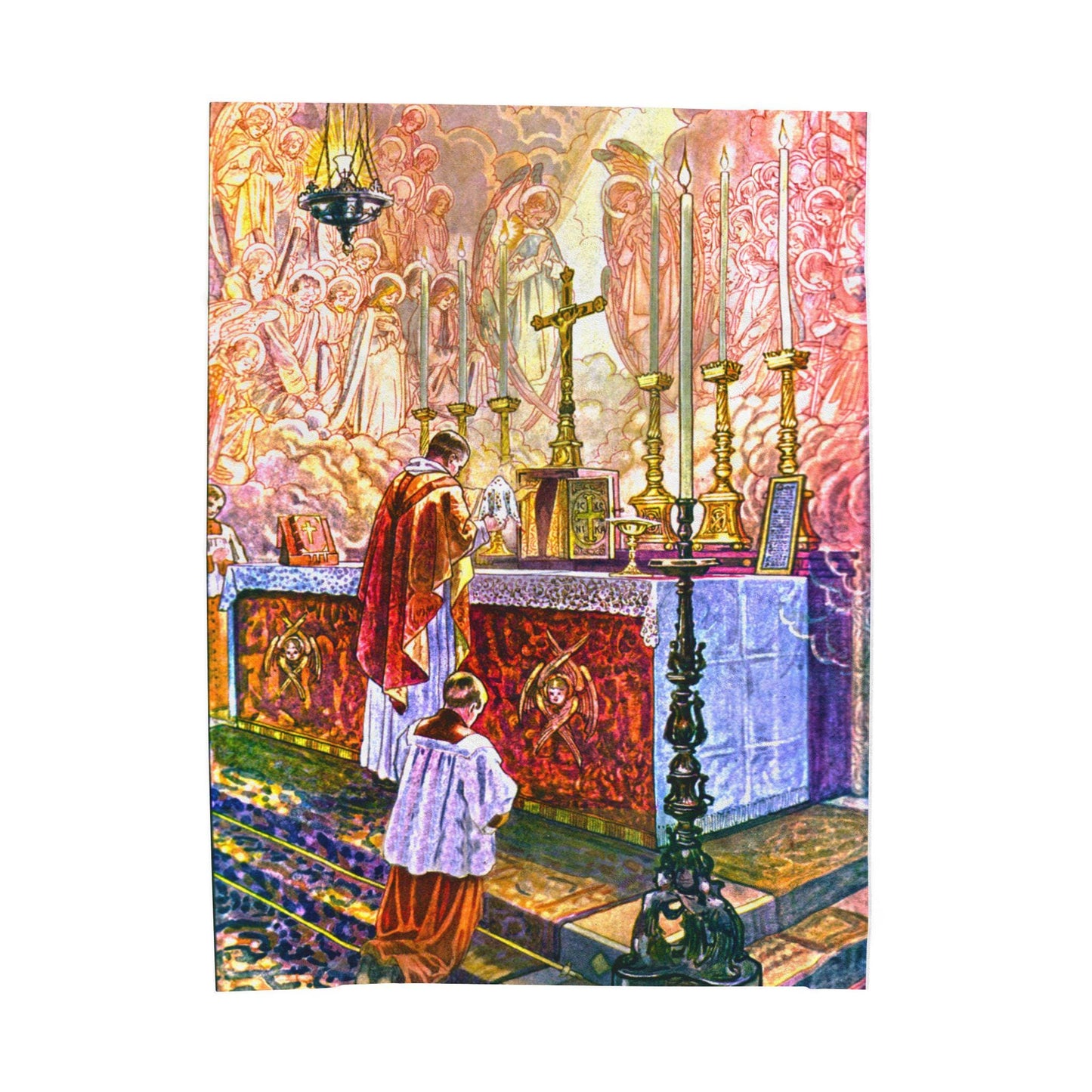 Velveteen Plush Blanket | Catholic Mass Latin Tridentine Gift