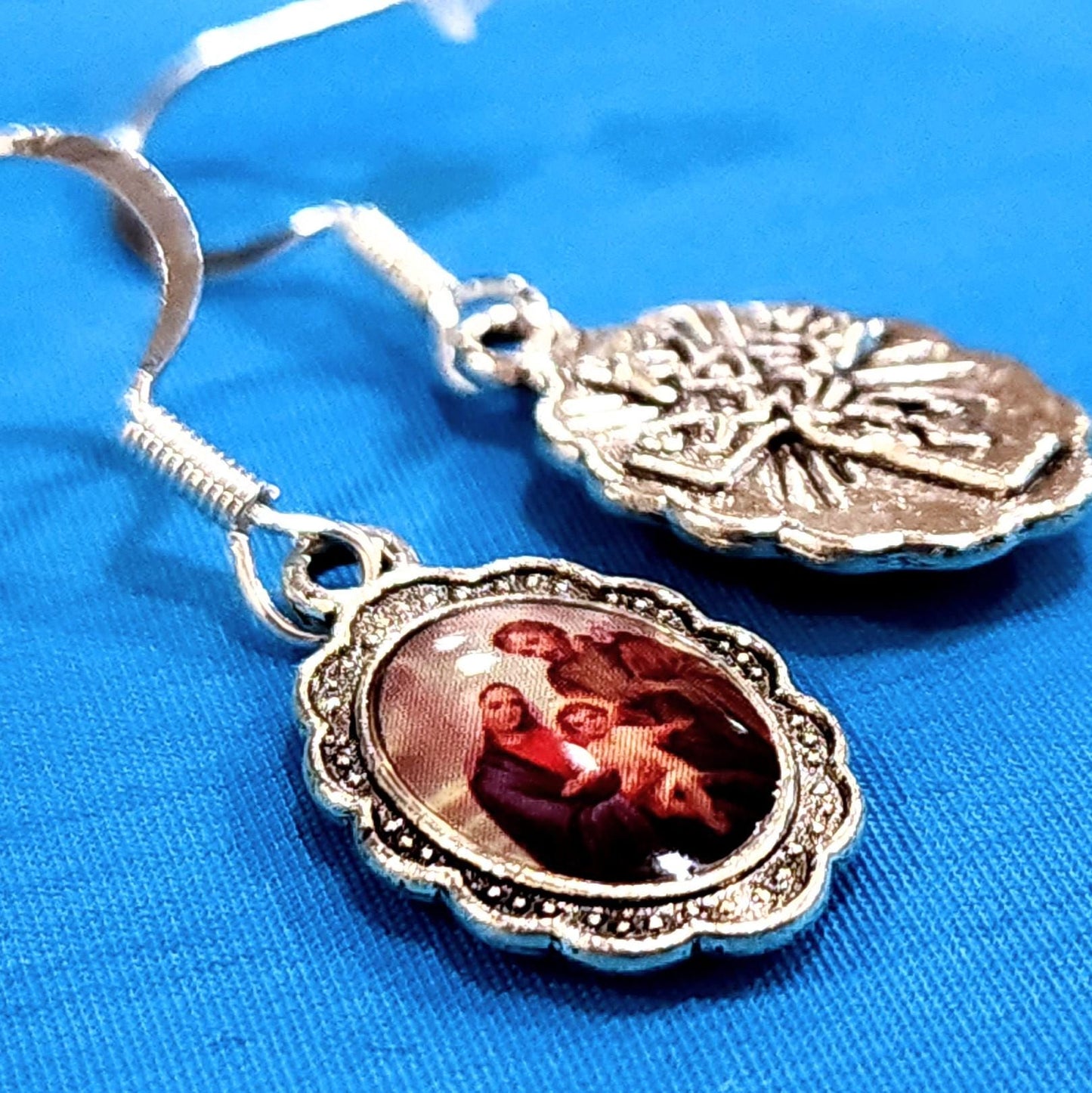 Holy Family dangle earrings — additional product photo