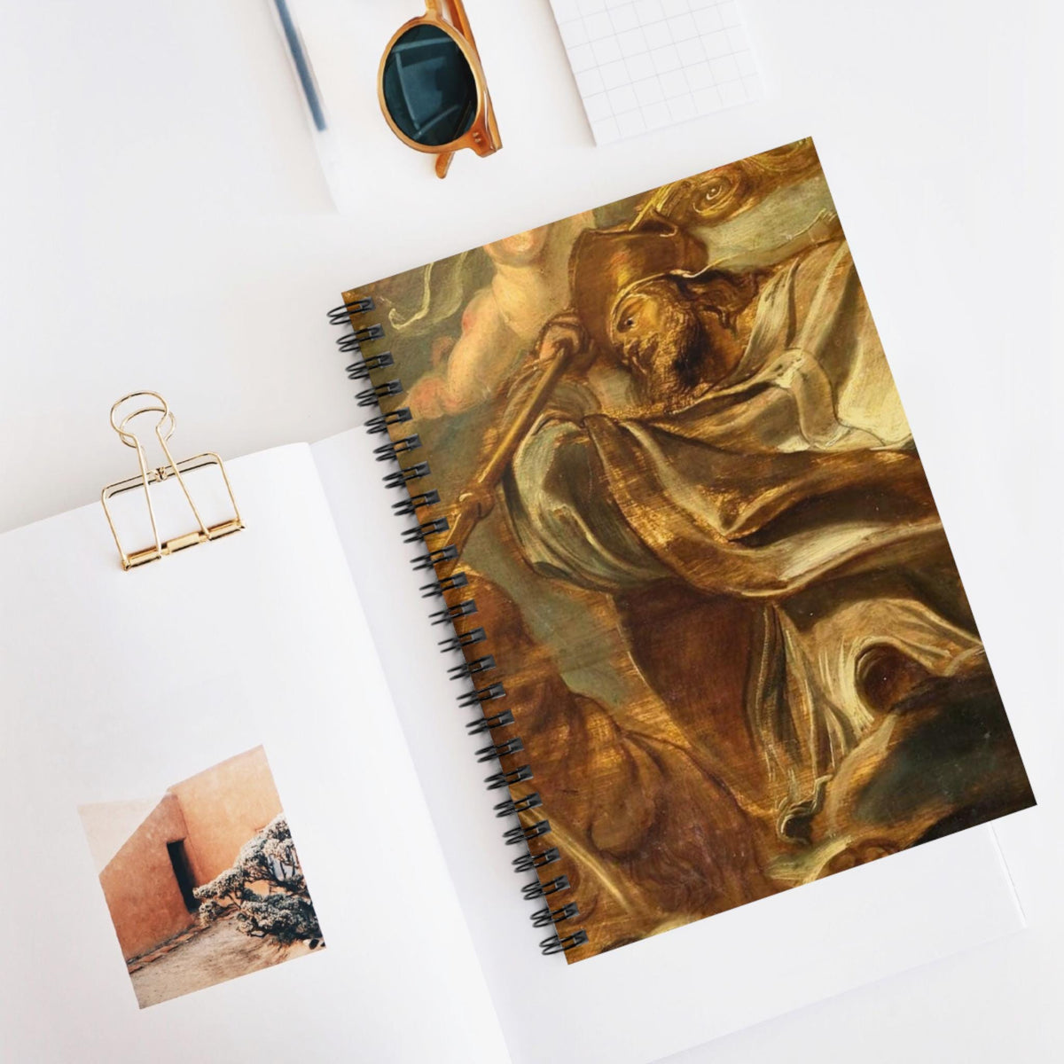 Saint Gregory Nazianzen Confirmation journal, ruled Catholic adoration notebook — Catholic gift from Glory Be Gifts – view 5