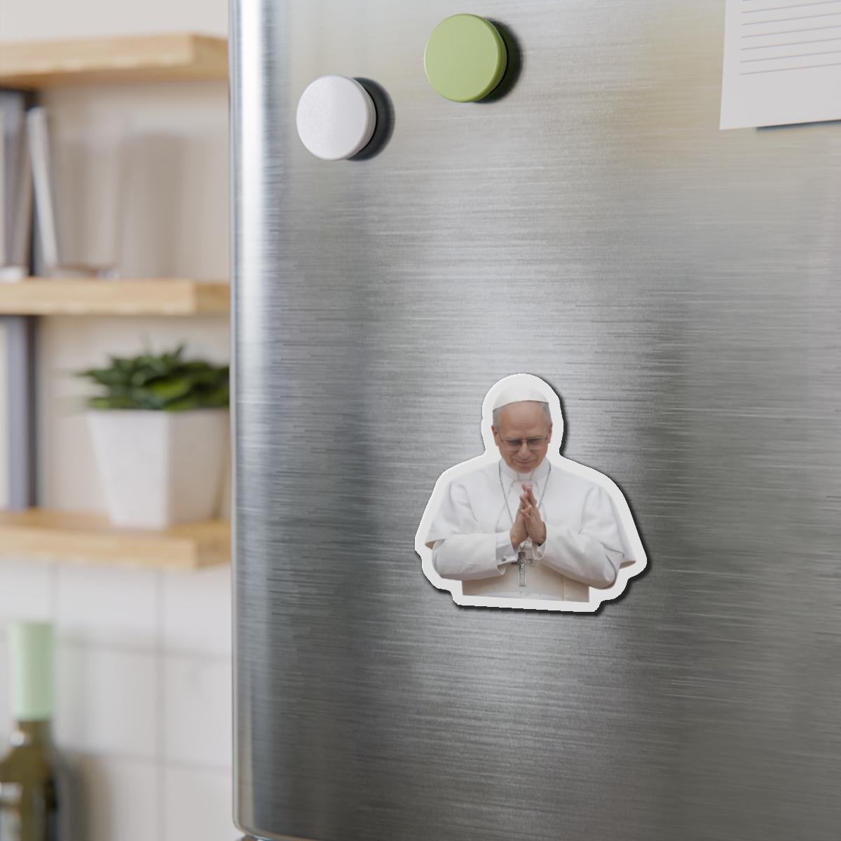 Pope Leo XIV Praying Catholic Magnet, Religious Gift