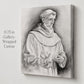 Saint Francis of Assisi canvas print, Franciscan habit with dove sacred art sketch — Catholic gift from Glory Be Gifts – view 9