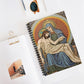 Religious Spiral Notebook | Pieta & Mary and Jesus Adoration Journal
