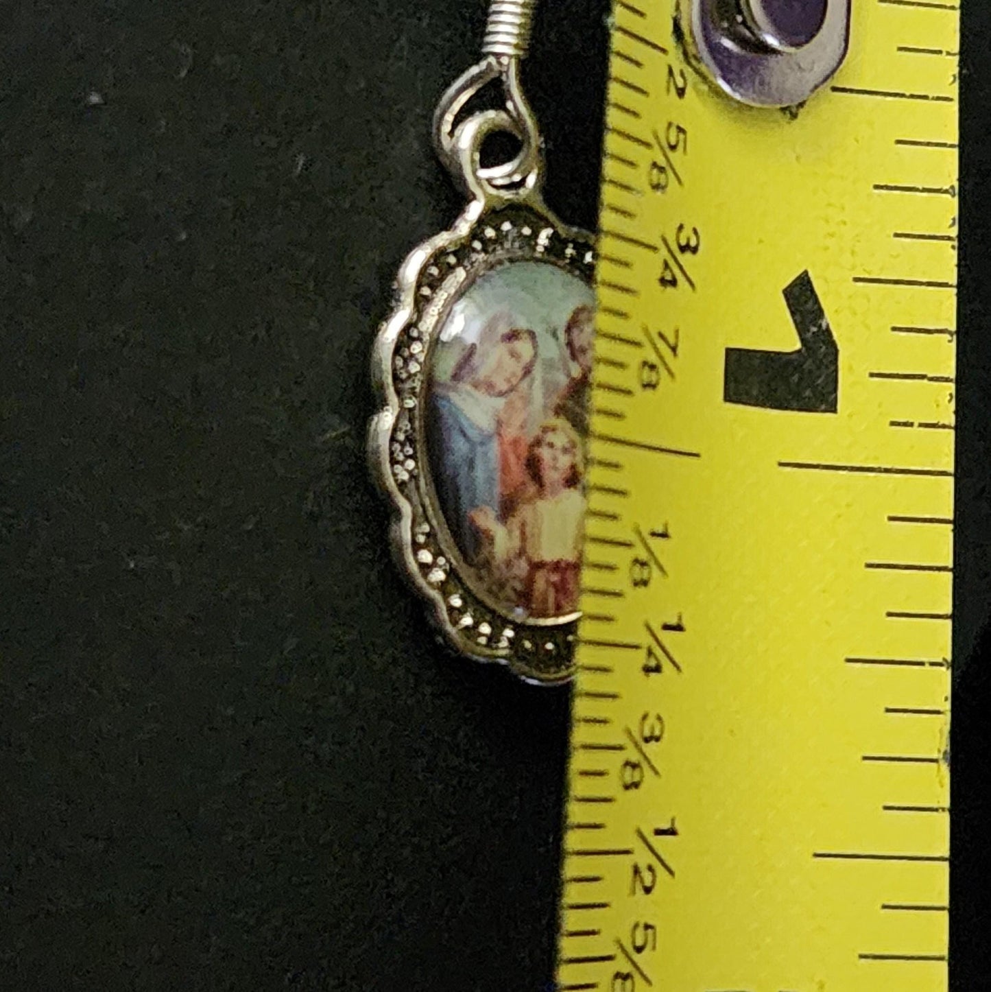 Holy Family Dangle Earrings, Catholic Jewelry Gift