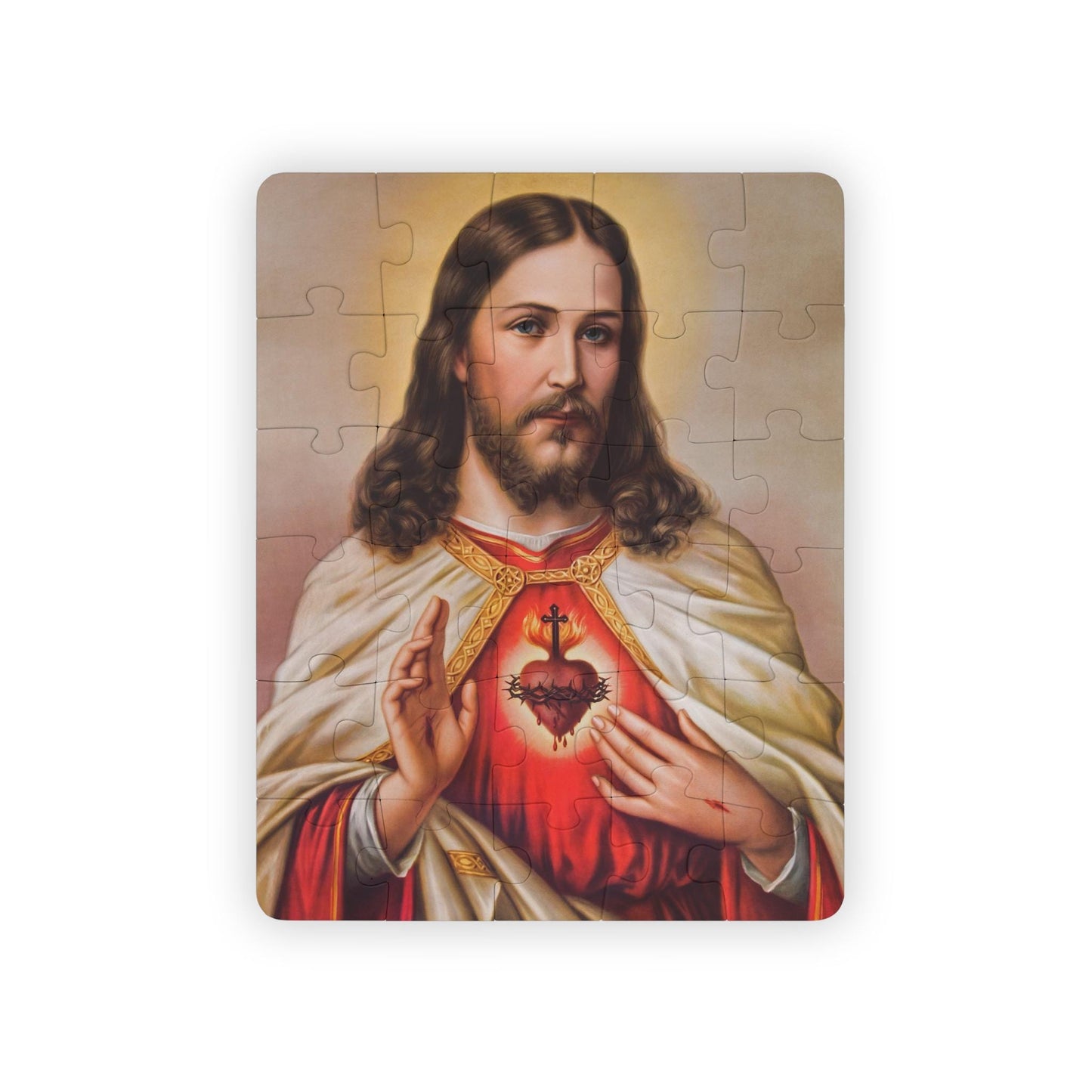 Sacred Heart of Jesus kids' puzzle — additional product photo