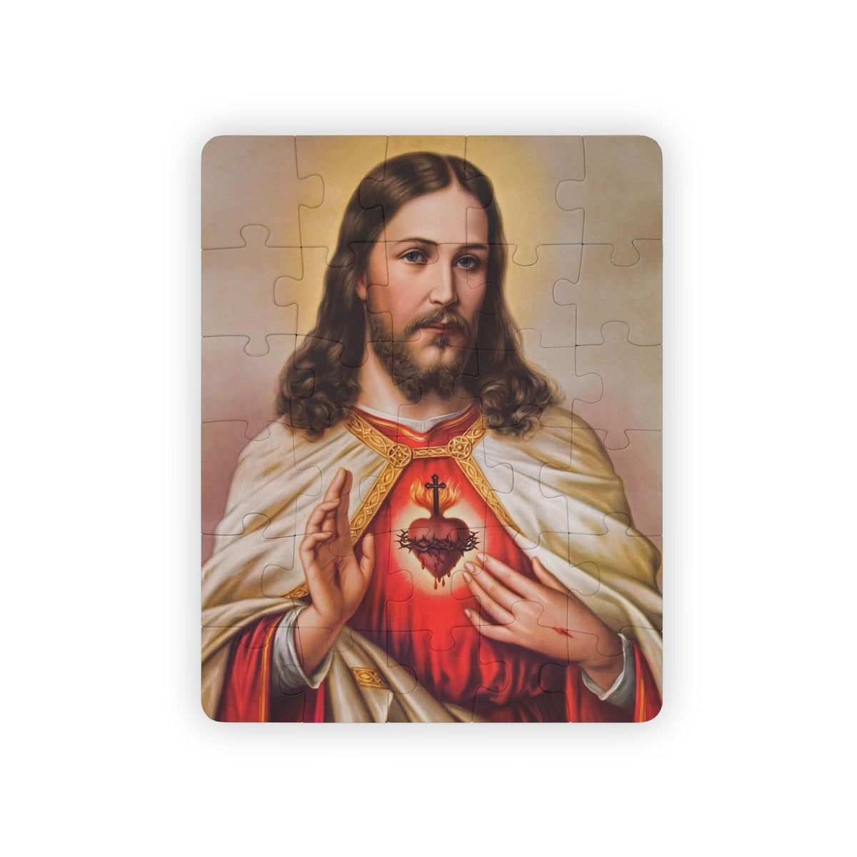Sacred Heart of Jesus kids' puzzle — additional product photo