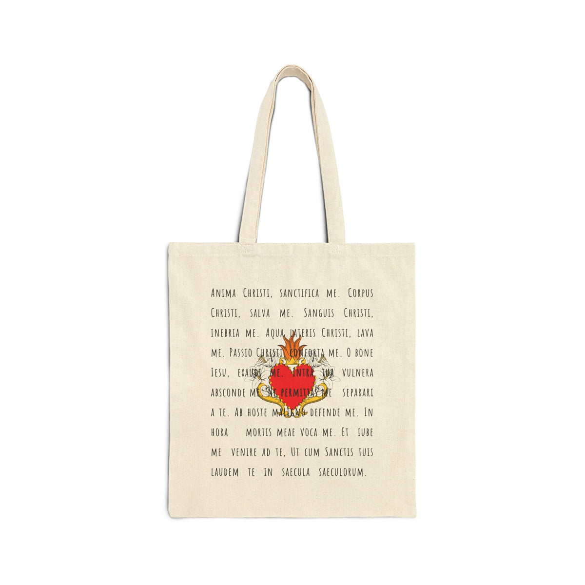 Anima Christi prayer tote bag — Catholic gift from Glory Be Gifts