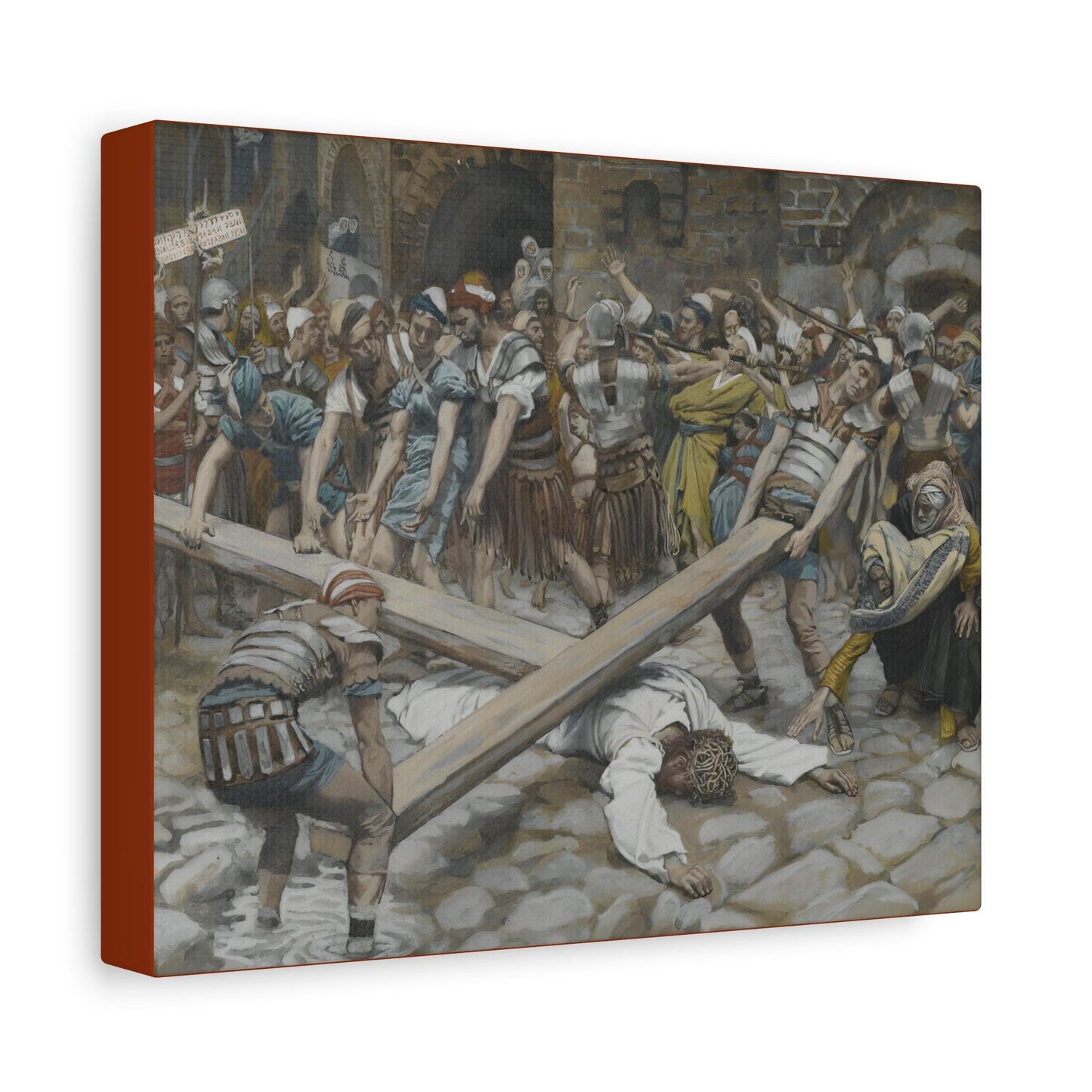 St. Simon of Cyrene Canvas, Stations of the Cross Art