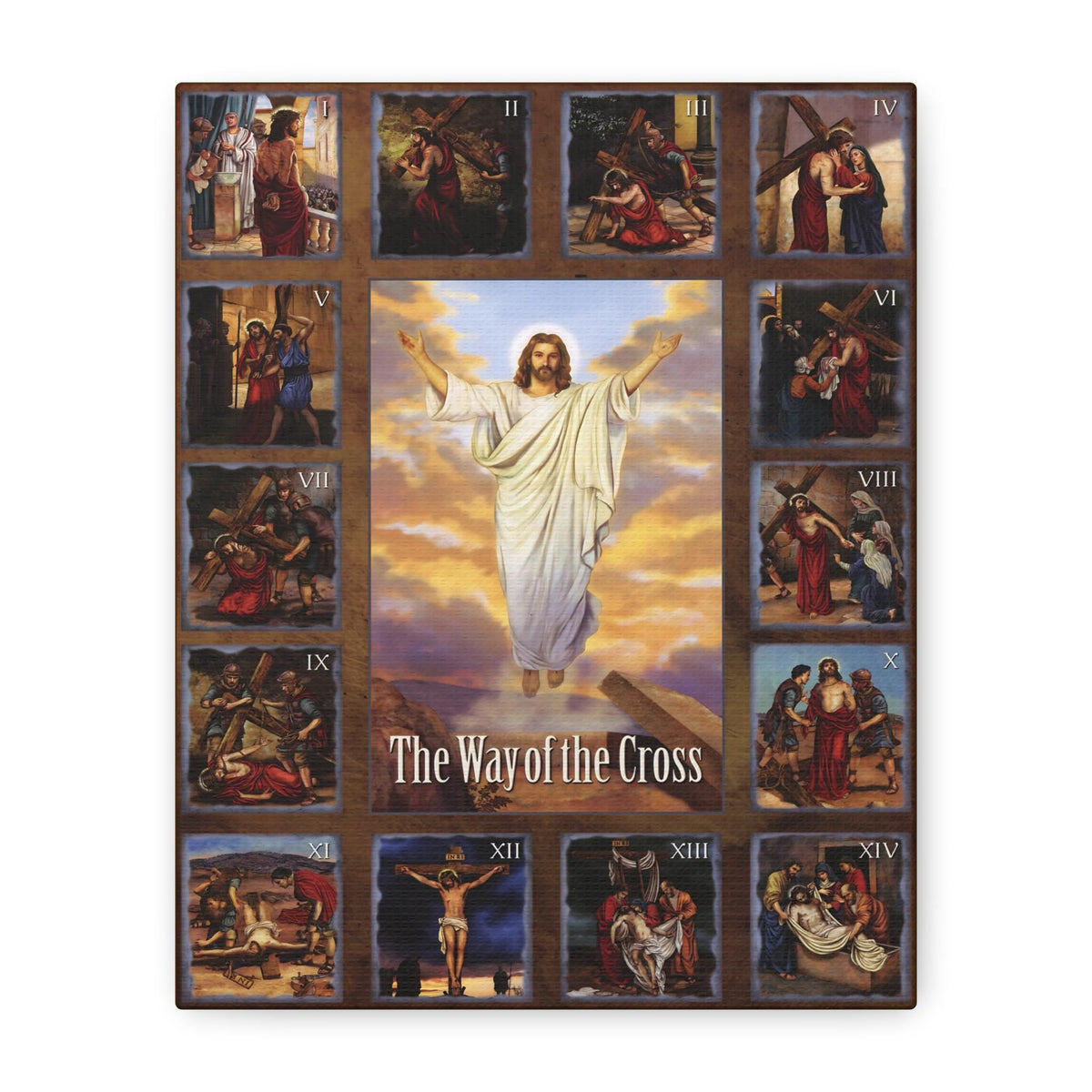 Way of the Cross Catholic Canvas – Lent Wall Art