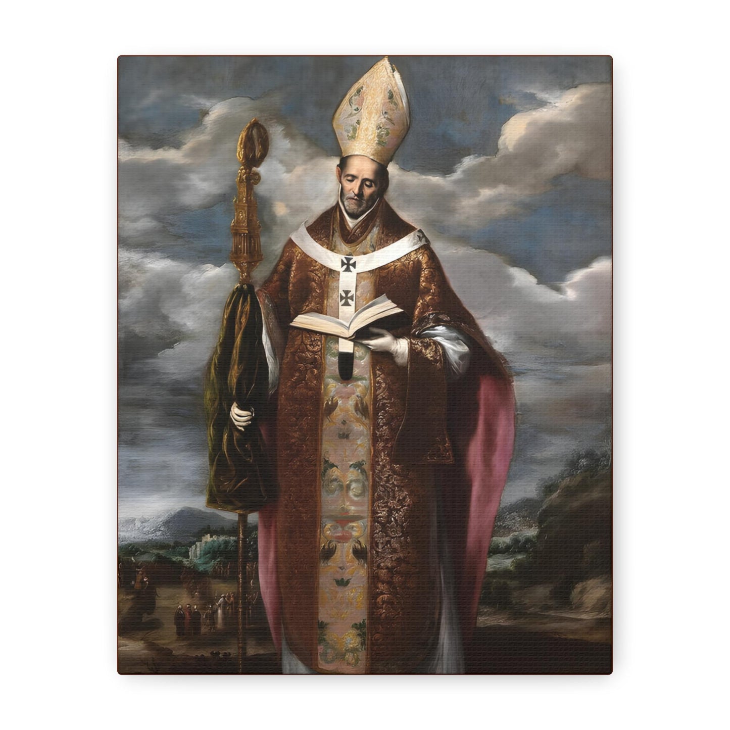 Saint Gregory Nazianzen Portrait Canvas, Confirmation Gift