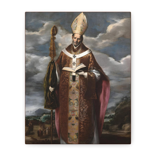 Saint Gregory Nazianzen Catholic Canvas Print Gift, Religious Wall Art for prayer altar, confirmation gift