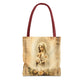 Virgin Mary Tote Bag, Catholic Gift for Women, Religious Shoulder Bag, Our Lady Canvas Tote, Christian Faith Gift, Church Bag for Her