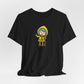 Luce waving Catholic Jubilee mascot unisex tee shirt design — Catholic gift from Glory Be Gifts – view 4