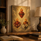 Three Hearts canvas print of the Holy Family — Sacred Heart of Jesus, Immaculate Heart of Mary, Chaste Heart of Joseph — Catholic gift from Glory Be Gifts – view 3