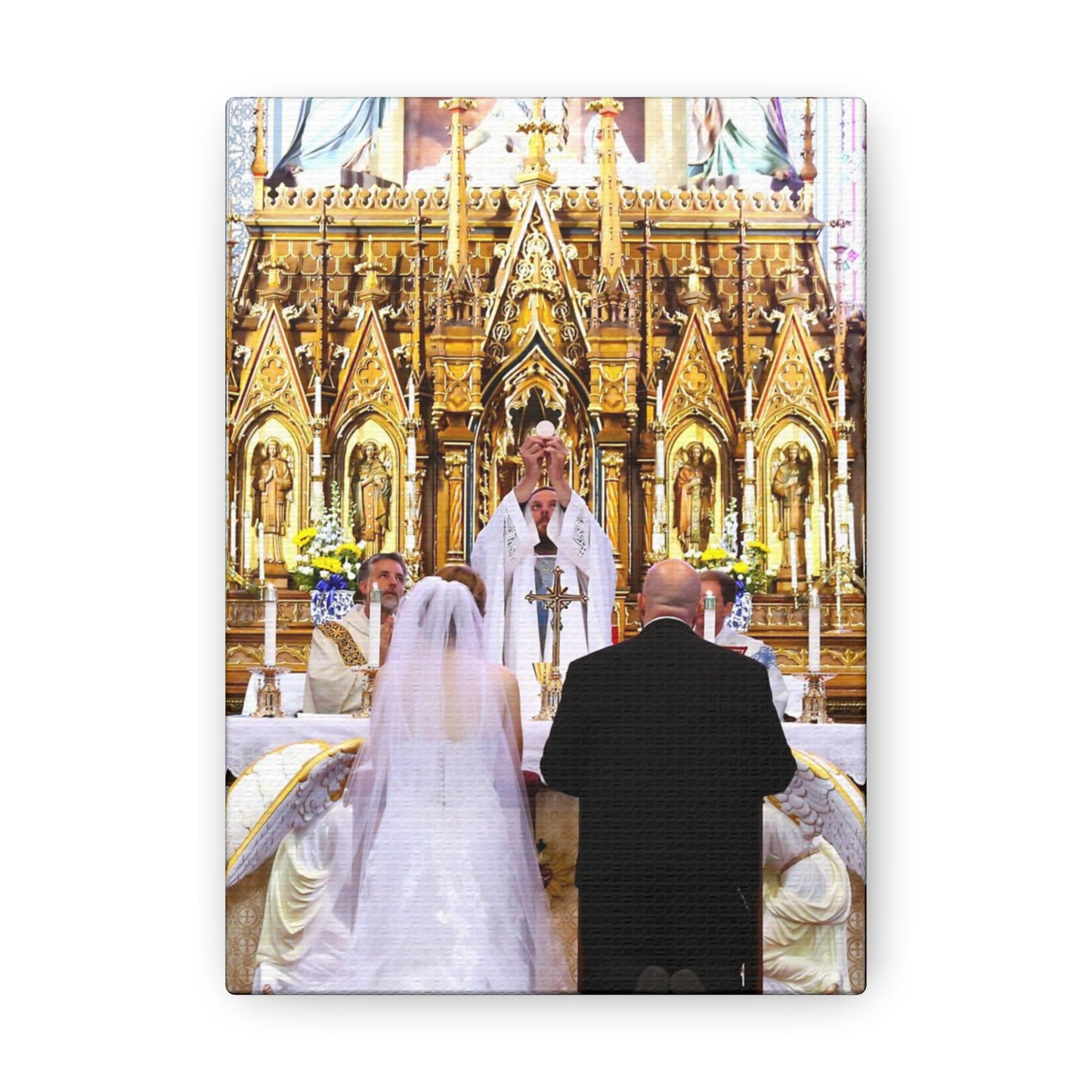 Catholic Wedding Gift Canvas Print Photo To Canvas