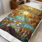 Catholic Mass Plush Blanket, Communion of the Saints