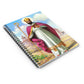 Saint Cyprian Confirmation journal, ruled Catholic adoration notebook — Catholic gift from Glory Be Gifts – view 3
