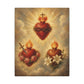 Three Hearts Canvas Print | Holy Family Wall Art