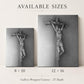 JPII Crucifix canvas print, statue-style sacred art sketch by Brian Kelliher — Catholic gift from Glory Be Gifts – view 3