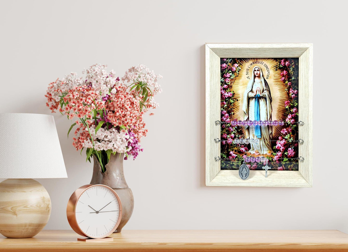 Our Lady of Lourdes Kitchen Abacus Rosary, Wedding Gift