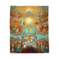 Catholic Mass Plush Blanket, Communion of the Saints