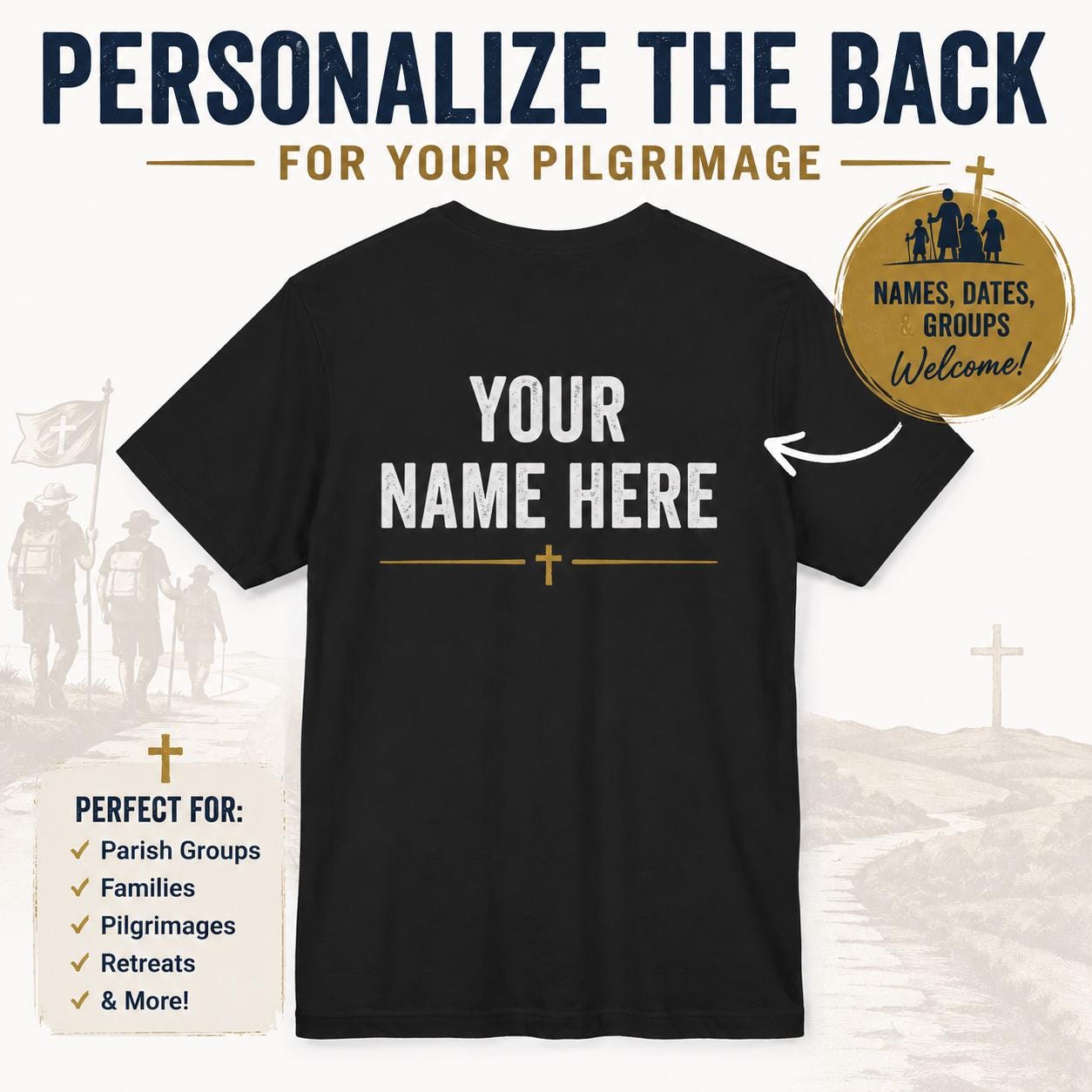 Our Lady of Champion Catholic Tee, Champion Wisconsin Shrine