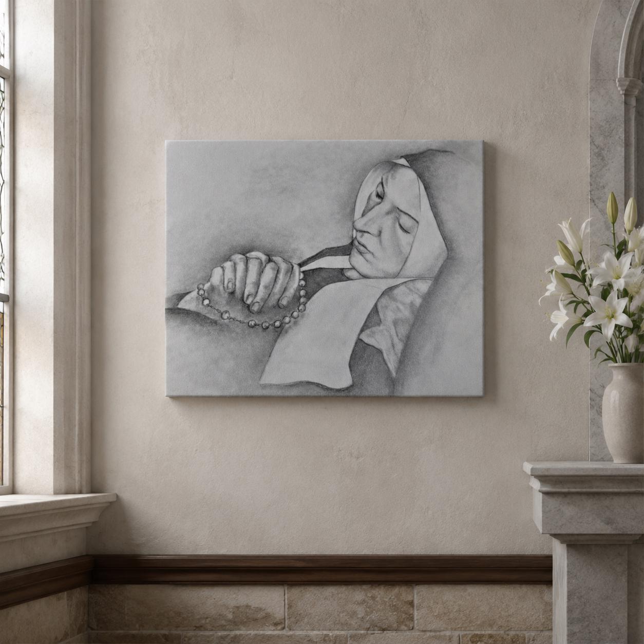 Saint Bernadette Canvas Print – Ars Deo Sacred Art
