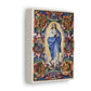 The Virgin of the Immaculate Conception Canvas, Annunciation Presentation and Visitation, Catholic Cartouch Mary Christmas Gift for wife